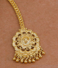 Light Weight Flower Design Gold Finish Nethichutti For Women NCHT487 Light Weight Flower Design Gold Finish Nethichutti For Women NCHT487