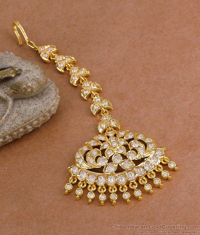 High Quality Impon Panchaloha Bridal Maang TIkka Online NCHT498 High Quality Impon Panchaloha Bridal Maang TIkka Online NCHT498
