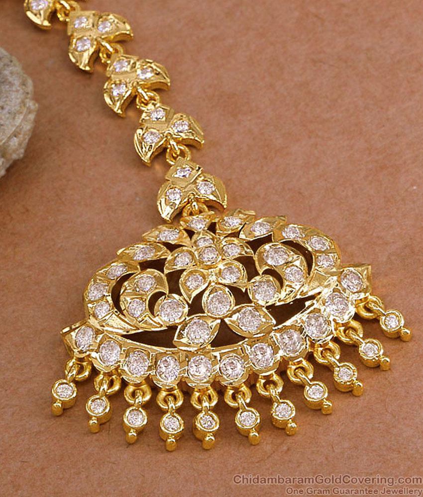 High Quality Impon Panchaloha Bridal Maang TIkka Online NCHT498 High Quality Impon Panchaloha Bridal Maang TIkka Online NCHT498
