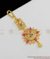 Sparkling Flower Design Gold Inspired Maang Tikka Bridal Nethichutti NCHT50