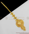 Dropping Leaf Design Traditional Real Gold Papidi Billa Hair Ornament NCHT52