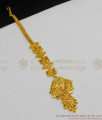 Fancy Leaf Design Fascinating Gold Plated Bridal Wear Hair Ornament For Ladies NCHT73