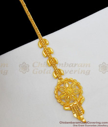 Ethnic Look Bridal Hair Ornament Flower Design Nethichutti Jewelry NCHT97