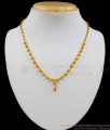 Traditional Small Ball Design Gold Plated Short Chain For Daily Wear CHNS1062