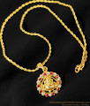 Vinayagar Dollar Stone Pendant for Girls SMDR195 Vinayagar Dollar Stone Pendant for Girls SMDR195