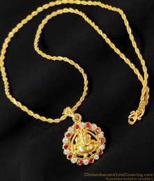Vinayagar Dollar Stone Pendant for Girls SMDR195 Vinayagar Dollar Stone Pendant for Girls SMDR195