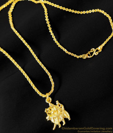 Goddess Durga on Tiger Daily Use Pendant for Girls SMDR196 Goddess Durga on Tiger Daily Use Pendant for Girls SMDR196