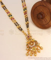 Buy Traditional Black Beaded Gold Plated Mangalsutra With Ad Stone Dollar SMDR2002