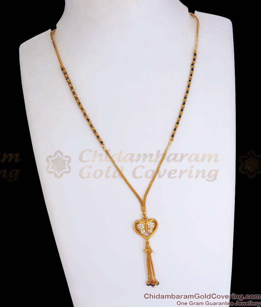 Heart Touching Gold Plated Short Pendant Chain Butterfly Design SMDR2008