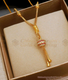 Buy Ruby White Ad Stone Gold Imitation Pendant Chain Online SMDR2009 Buy Ruby White Ad Stone Gold Imitation Pendant Chain Online SMDR2009