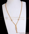 One Gram Gold Pendant Chain Triple White Ball Collections SMDR2012