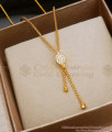 Light Weight Gold Plated Pendant Chain White Ad Stone Collections SMDR2020