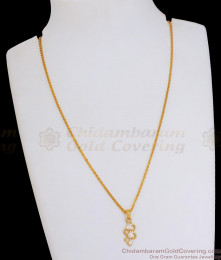 Stylish White Ad Stone Gold Plated Small Dollar Chain Designs SMDR2034 Stylish White Ad Stone Gold Plated Small Dollar Chain Designs SMDR2034