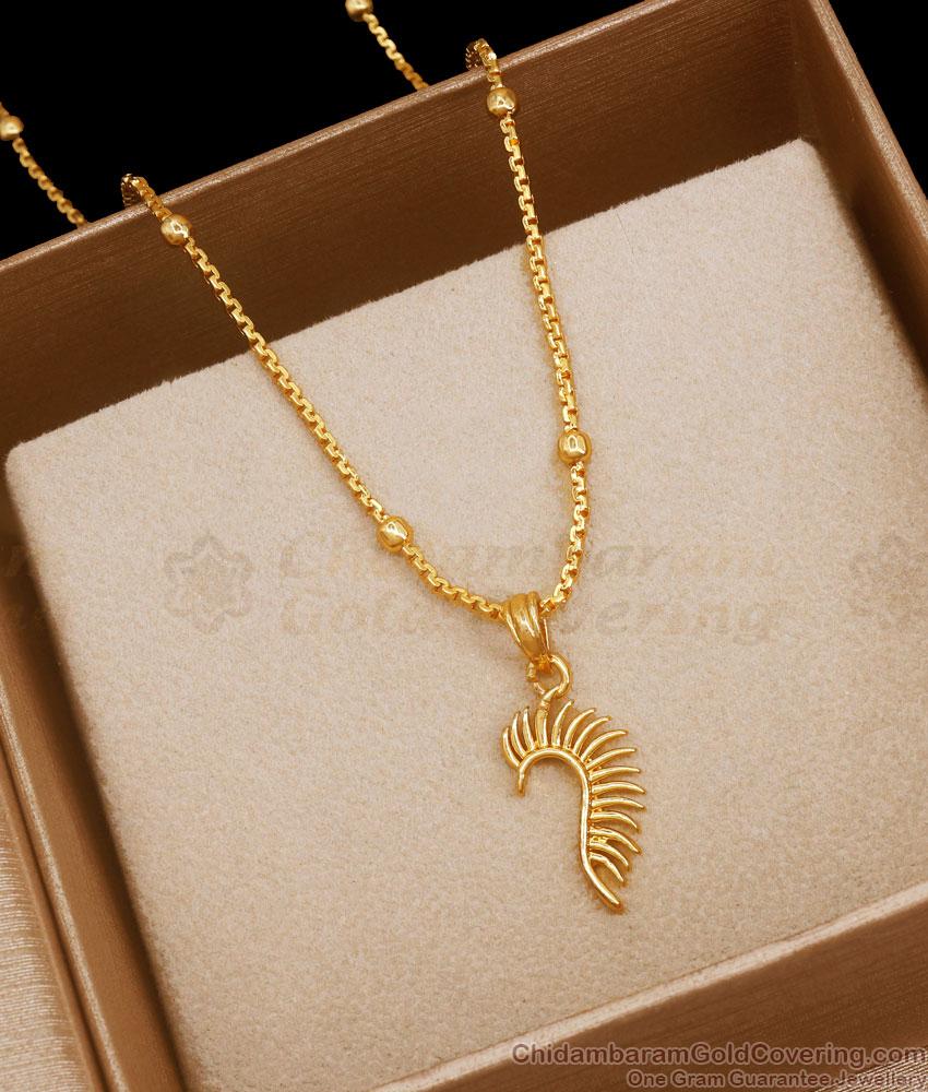 High On Fashion Daily Wear Gold Chain Peacock Pendant Shop Online SMDR2037