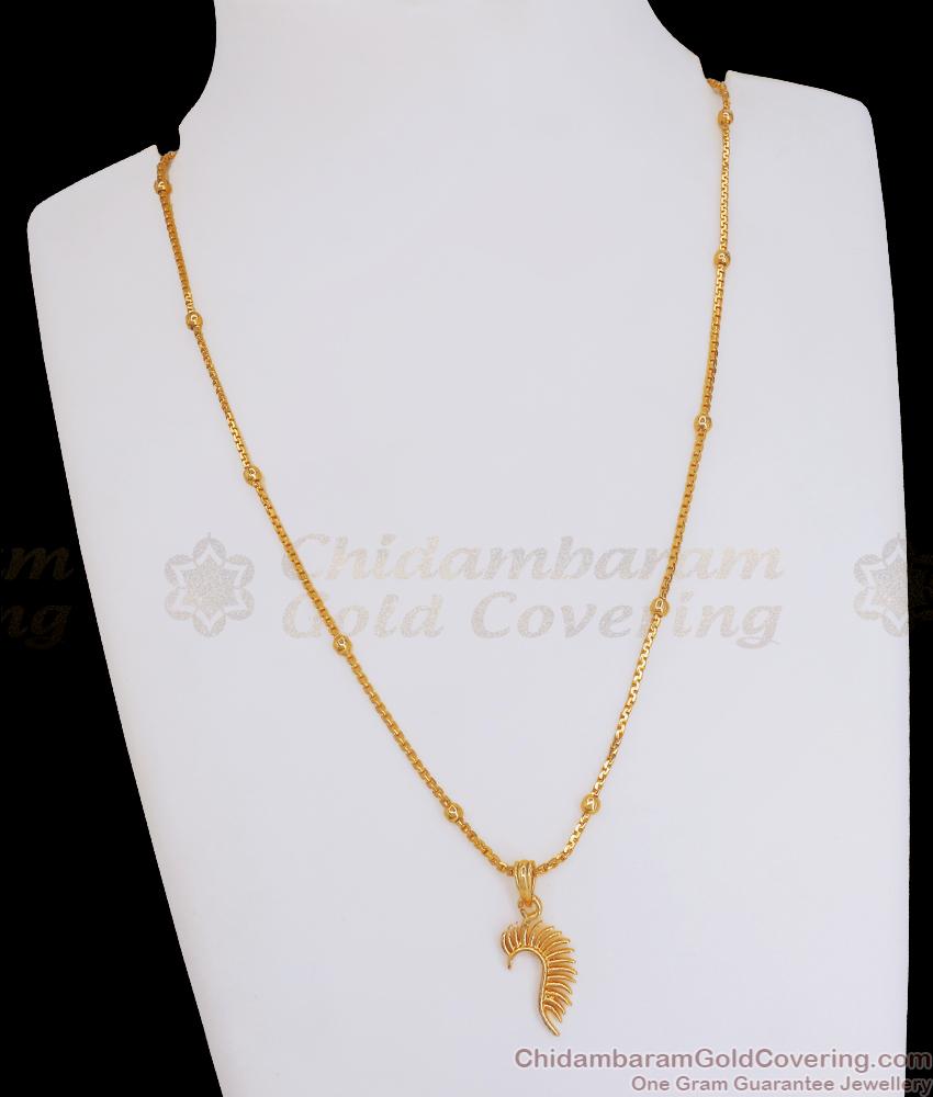 High On Fashion Daily Wear Gold Chain Peacock Pendant Shop Online SMDR2037