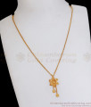 Stylish Hanging Beads Gold Imitation Pendant Chain Floral Designs SMDR2068