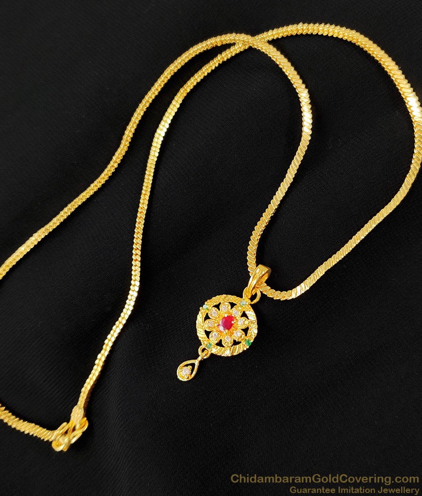 College and Office Use Simple Stone Pendant for Girls SMDR207 College and Office Use Simple Stone Pendant for Girls SMDR207