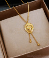 Regular Wear Floral 1 Gram Gold Pendant Chain Designs Shop Online SMDR2070