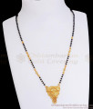 Single Line Black Beaded Gold Mangalsutra Pendant Chain Shop Online SMDR2074