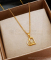 Heart Touching Gold Plated Pendant Chain With Love Wordings SMDR2094