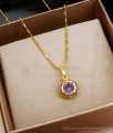 Uncut Amethyst Stone Gold Plated Pendant Chain Shop Online SMDR2101 Uncut Amethyst Stone Gold Plated Pendant Chain Shop Online SMDR2101