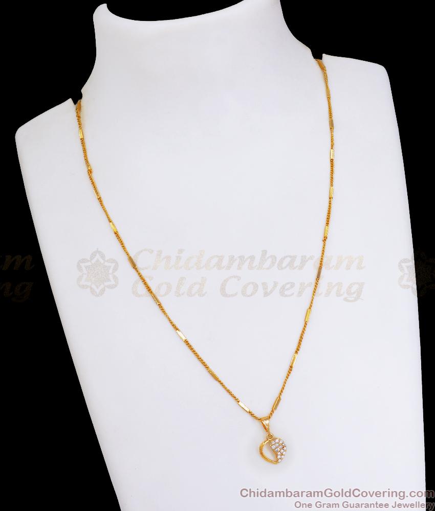 Light Weight Gold Plated Small Pendant Chain Shop Online SMDR2117