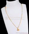 Latest Office Wear Gold Pendant Chain With Stones SMDR2118