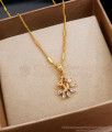 Beautiful Ad Stone Gold Pendant Chain Peacock Designs SMDR2119