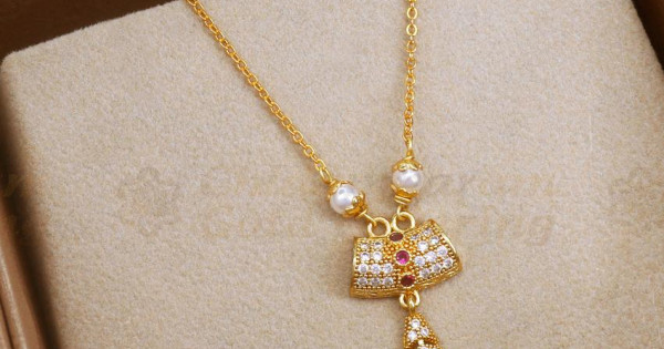 Buy Gram Gold Pearl Necklace Artificial Jewelry SMDR2138