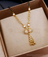 Black Beaded Gold Mangalsutra Modern Designs SMDR2139 Black Beaded Gold Mangalsutra Modern Designs SMDR2139