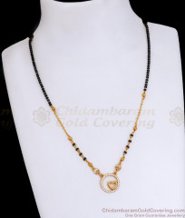 Latest Mangalsutra Gold Locket Heart Designs SMDR2141 Latest Mangalsutra Gold Locket Heart Designs SMDR2141