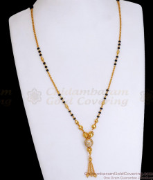 Stylish Regular Use Mangalsutra Chain White Stone Pendant SMDR2149