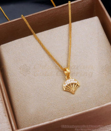 Sleeky Gold Plated Pendant Chain Daily Use Jewelry SMDR2162