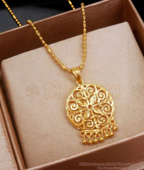 Stylish 1 Gram Gold Dollar Short Chain Designs SMDR2175 Stylish 1 Gram Gold Dollar Short Chain Designs SMDR2175