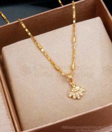 New Gold Plated Shell Pendant Chain Designs Regular Use SMDR2179