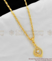 Dazzling White Stone Gold Plated Pendant SMDR218