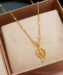 Plain Leaf Design  Gold Imitation Dollar Chains SMDR2182