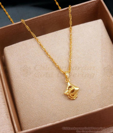 Daily Use Gold Imitation Locket Chain Designs SMDR2198