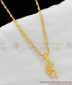 Classic White Crystal Stone Gold Pendant SMDR222