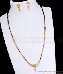 New Arrival Gold Plated Mangalsutra Earring Wedding Design SMDR2237 New Arrival Gold Plated Mangalsutra Earring Wedding Design SMDR2237
