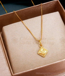 Latest Plain Gold Covering Pendant Chain SMDR2248