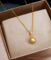 Simple Look Plain Ball Pendant Gold Chain Designs SMDR2273 Simple Look Plain Ball Pendant Gold Chain Designs SMDR2273