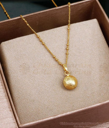 Stylish Beaded Chain Gold Pendant Necklace SMDR2279