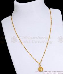 Stylish Beaded Chain Gold Pendant Necklace SMDR2279 Stylish Beaded Chain Gold Pendant Necklace SMDR2279