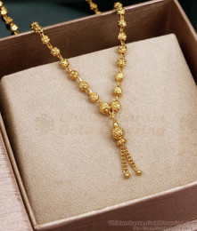 Traditional Everyday Use Golden Beads Gold Chain For Women SMDR2281