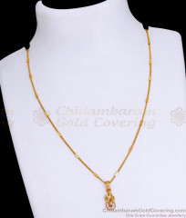 Regular Use Gold Imitation Stone Pendant Chain For Girls SMDR2307 Regular Use Gold Imitation Stone Pendant Chain For Girls SMDR2307