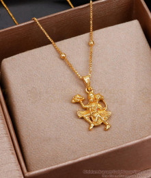 Traditional Hanuman Pendant Short Chain For Men SMDR2310