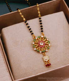 New Model Short Back Beads Mangalsutra Pendant Chain SMDR2311 New Model Short Back Beads Mangalsutra Pendant Chain SMDR2311