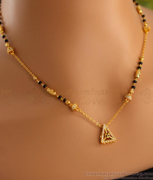 Buy Online Latest Mangalsutra Design Short Chain With Gold Balls THAL90