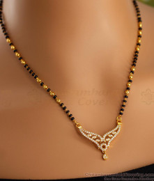 24K Gold Nallapusalu Fancy Mangalsutra Designs At Best Price SMDR2332